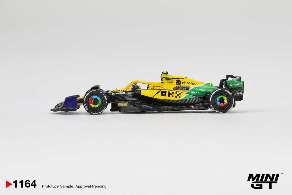 MINI GT 1164 BLISTER PACKAGING MCLAREN MCL38 #4 LANDO NORRIS 2024 F1 MONACO GP