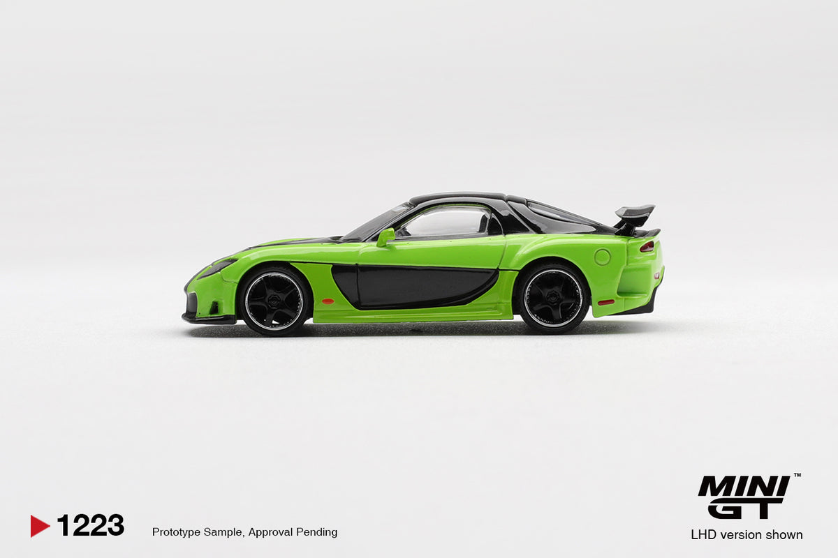 MINI GT 1223 BLISTER MAZDA RX-7 VEILSIDE FORTUNE7 GREEN