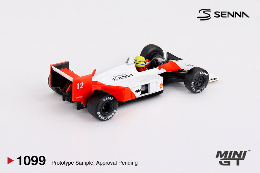 MINI GT 1099 MCLAREN MP4/4 #12 AYRTON SENNA 1988 JAPANESE GRAND PRIX WINNER
