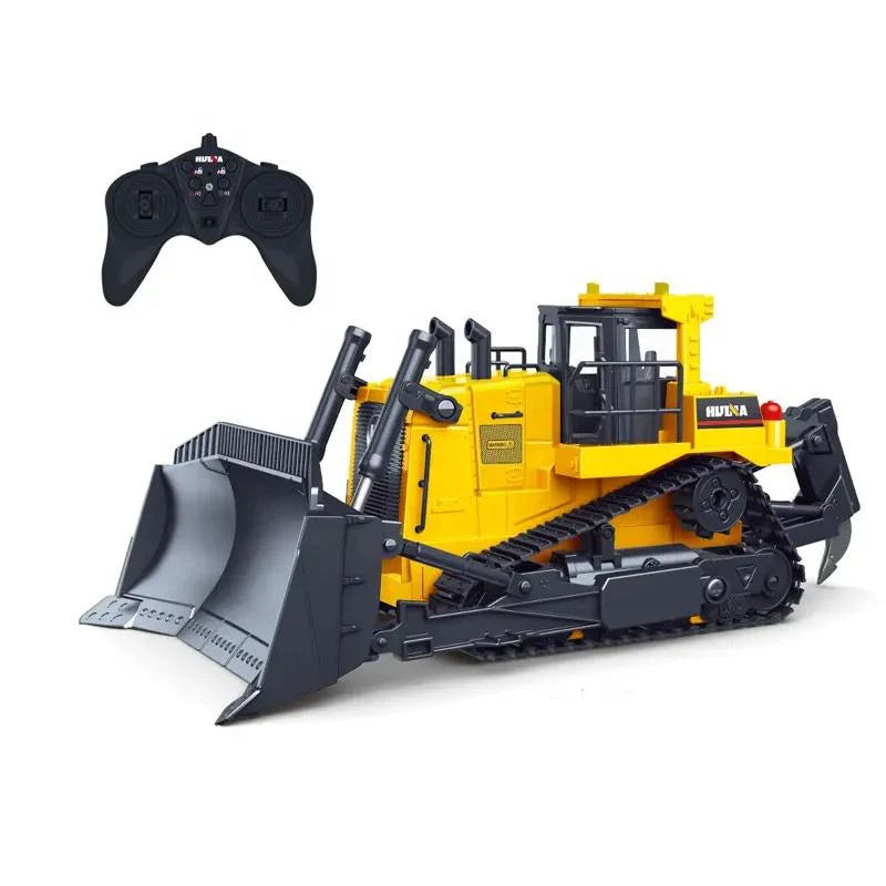 HUINA 1554 1:18 11CH Remote Control Heavy-Duty Bulldozer.
