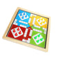 Heku : 2-In-1 Magnetic Wooden Ludo And Snake & Ladder Board Game - Premium Travel-Friendly Game Set For Kids & Family - Durable Wooden Board With Bright Colors