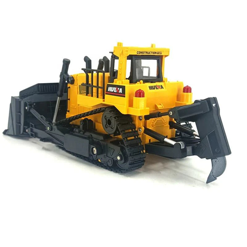 HUINA 1554 1:18 11CH Remote Control Heavy-Duty Bulldozer.
