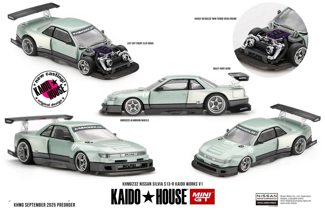 MINIGT KAIDO HOUSE //232 NISSAN SILVIA S-13 R KAIDO WORKS.
