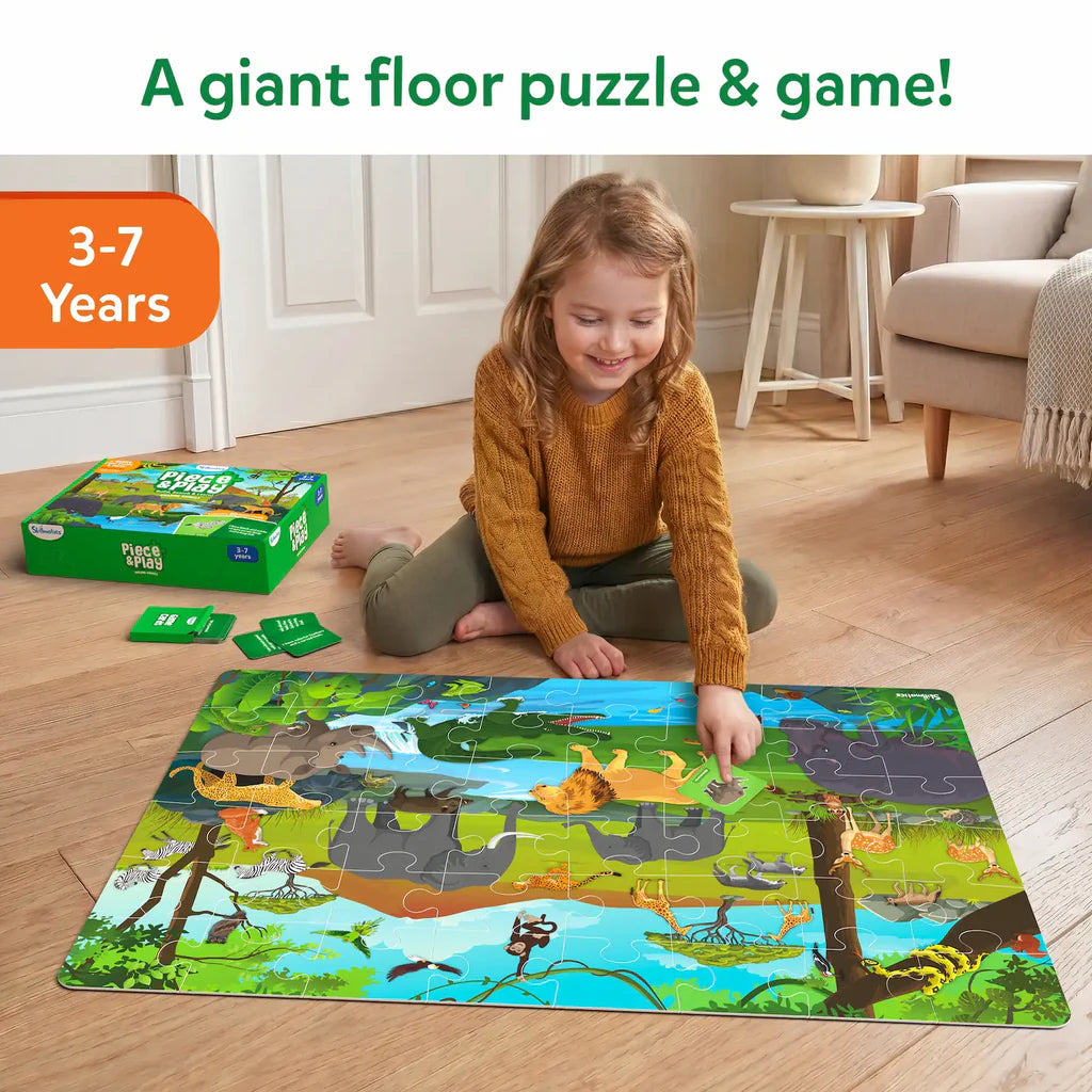 Piece & Play: Amazing Animals | Floor Puzzle & Game.