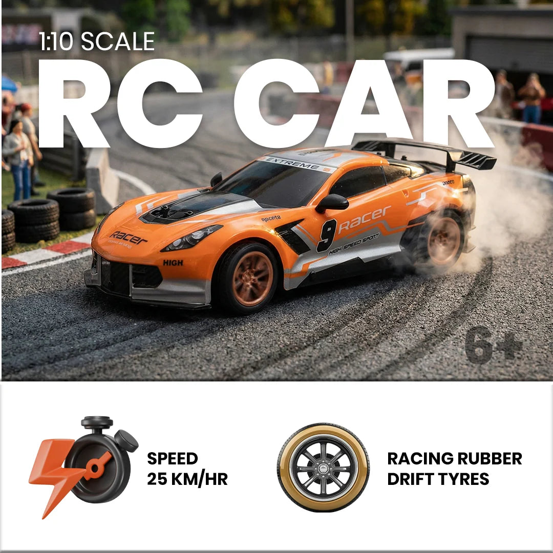JOY JUNCTION Mustang Style High-Speed RC Car (1:10 Scale)