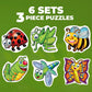 TOYKRAFTT Toddler Puzzle Set – My First Insects Puzzle (3 Pieces)