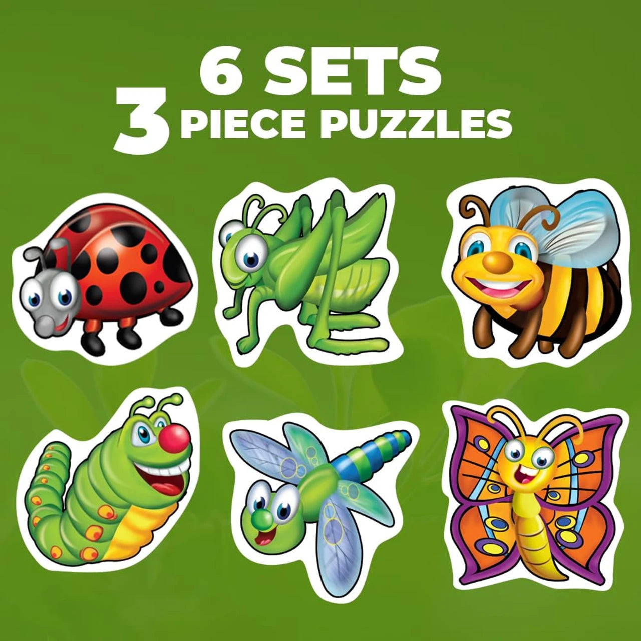 TOYKRAFTT Toddler Puzzle Set – My First Insects Puzzle (3 Pieces)