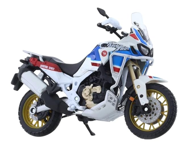 Burago Honda Africa Twin Adventure bike model 1/18 scale