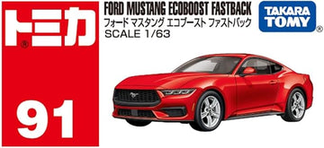 TAKARA TOMY Tomica No. 91 Ford Mustang EcoBoost Fastback.