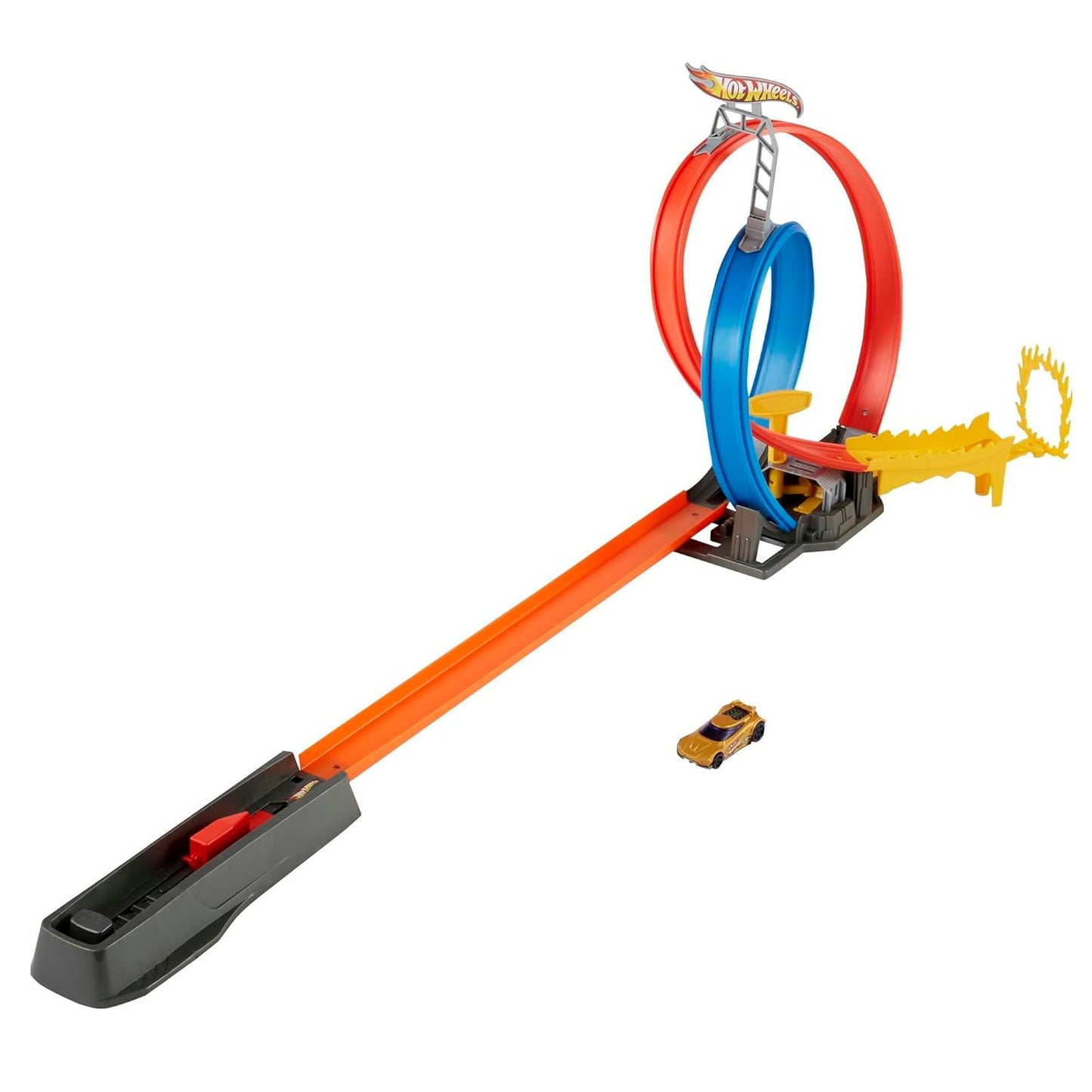 Hot Wheels Stunt Track Loop Flag Finish