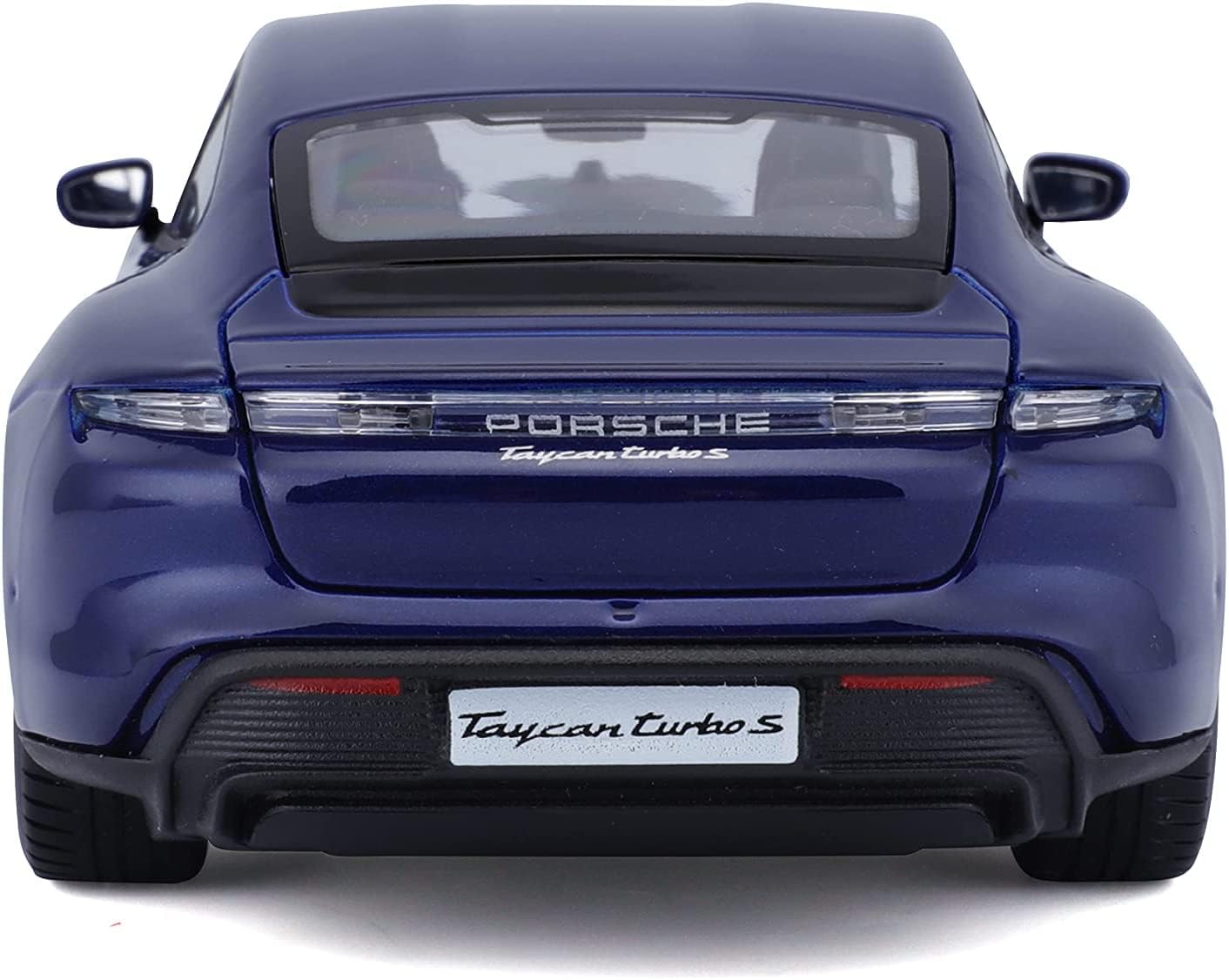 Bburago Porsche Taycan Turbo S 2019 (Blue) – 1:24 Scale Model Car.