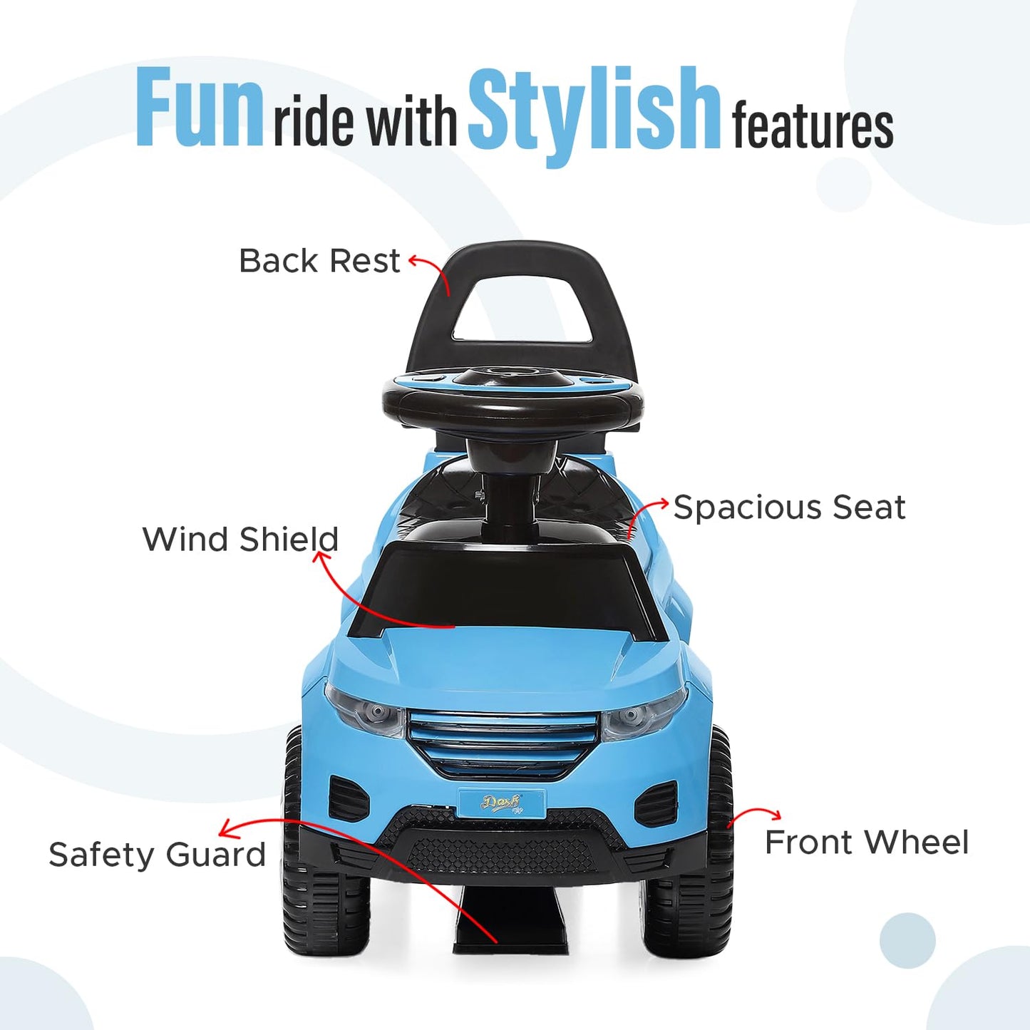 Dash Evok Basic Ride on Car for Kids, Baby car, Ride on.