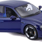 Bburago Porsche Taycan Turbo S 2019 (Blue) – 1:24 Scale Model Car.
