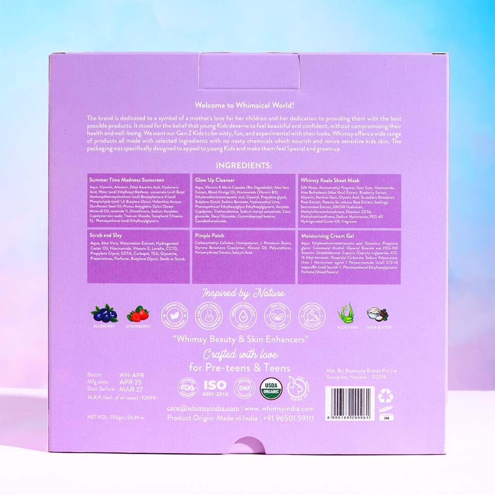 Whimsy Glowing Skin Essential Kit | Pack of 4