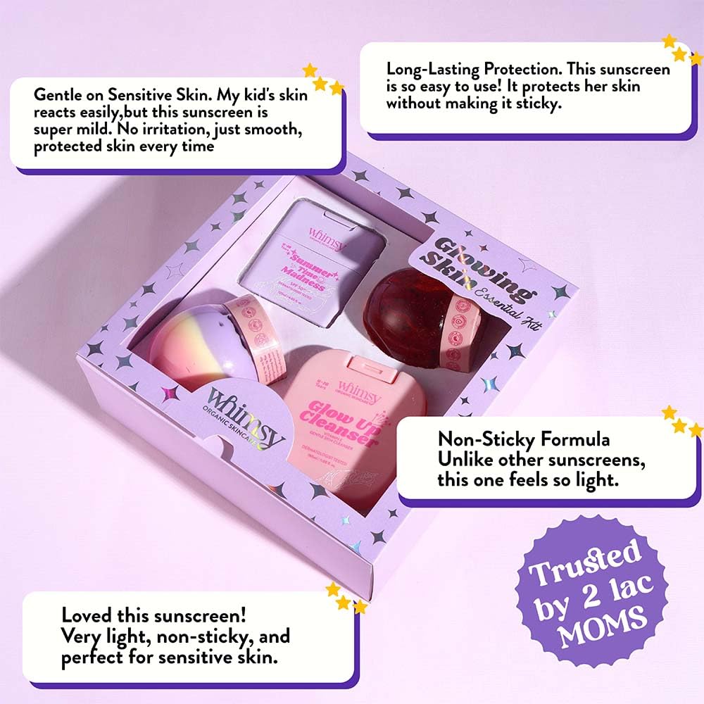 Whimsy Glowing Skin Essential Kit | Pack of 4