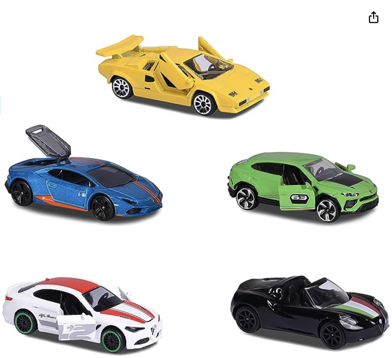 Majorette Dream Cars Italy, 5 Pieces Giftpack
