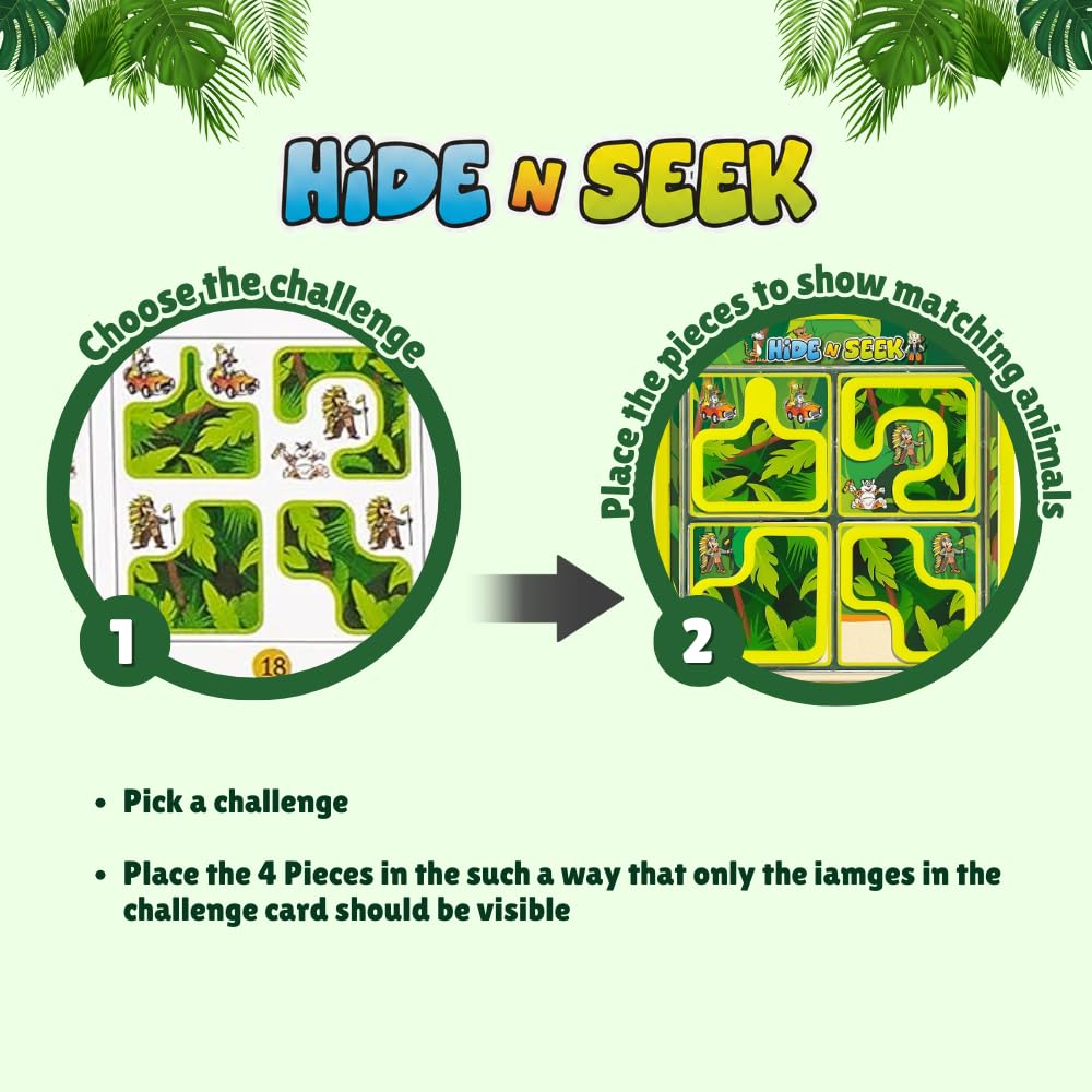 ToyMate Hide N Seek Jungle Puzzle Game (5+ Years)