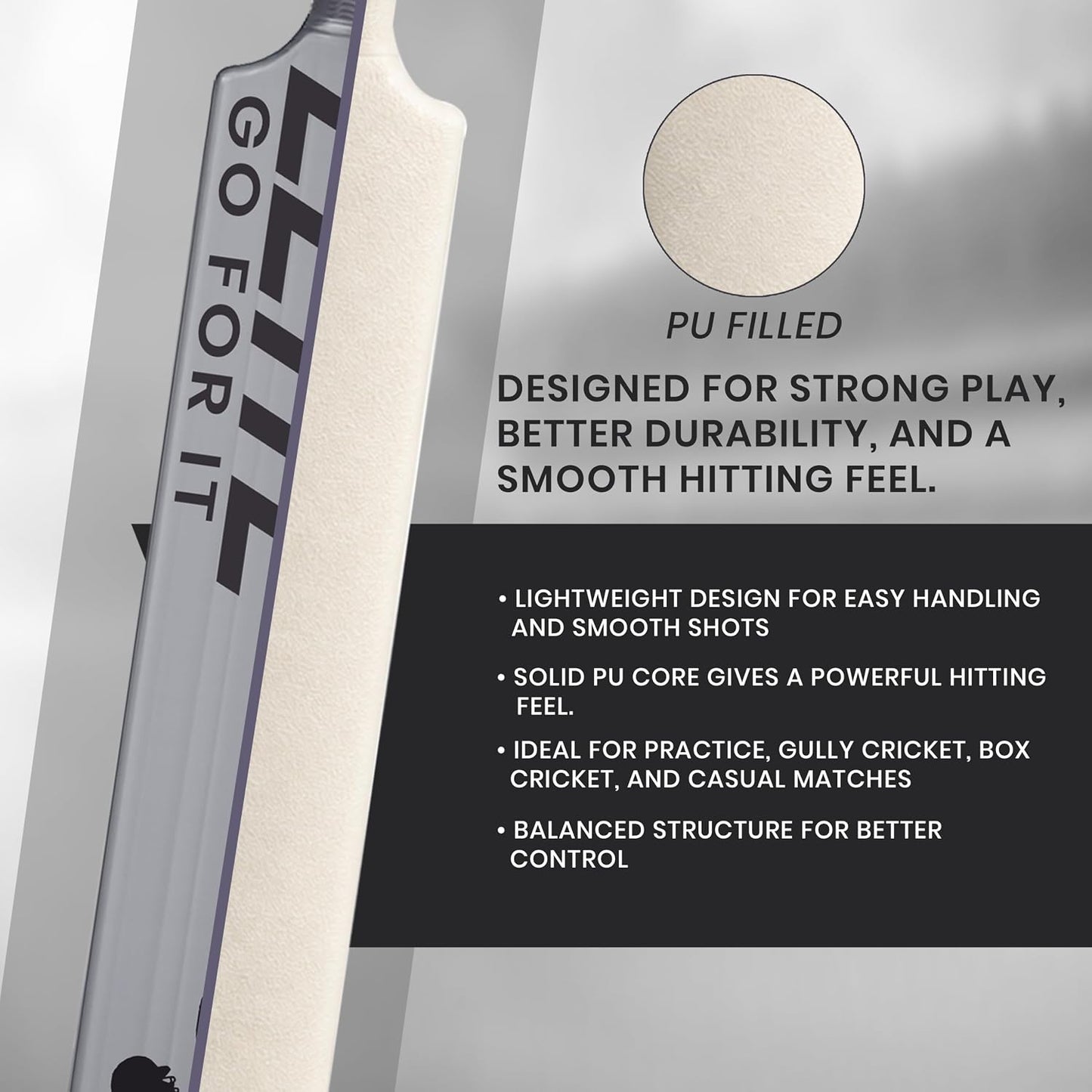 Jaspo Slog Elite Plastic Tennis Cricket Bat
