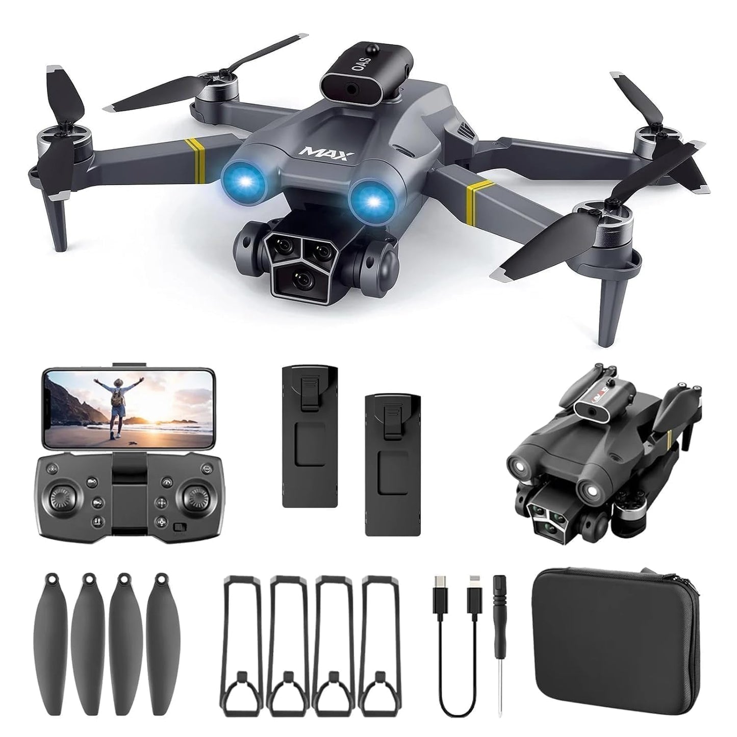 M3 MAX Brushless Drone with 4K Camera