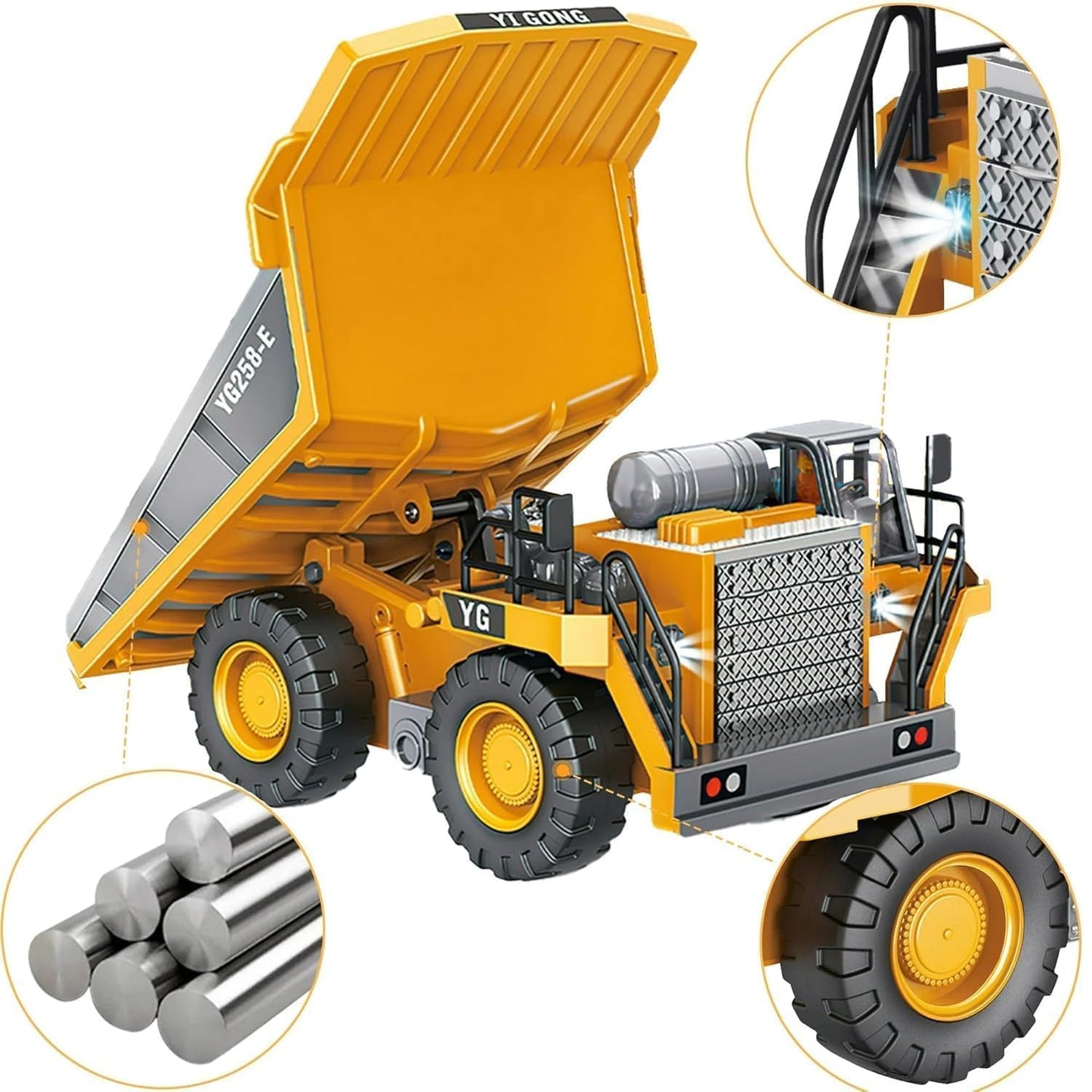 Huina 1534 1:18 RC Dump Truck