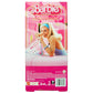 Barbie The Movie Doll Wearing Pink and White Gingham Dress with Daisy Chain Necklace.