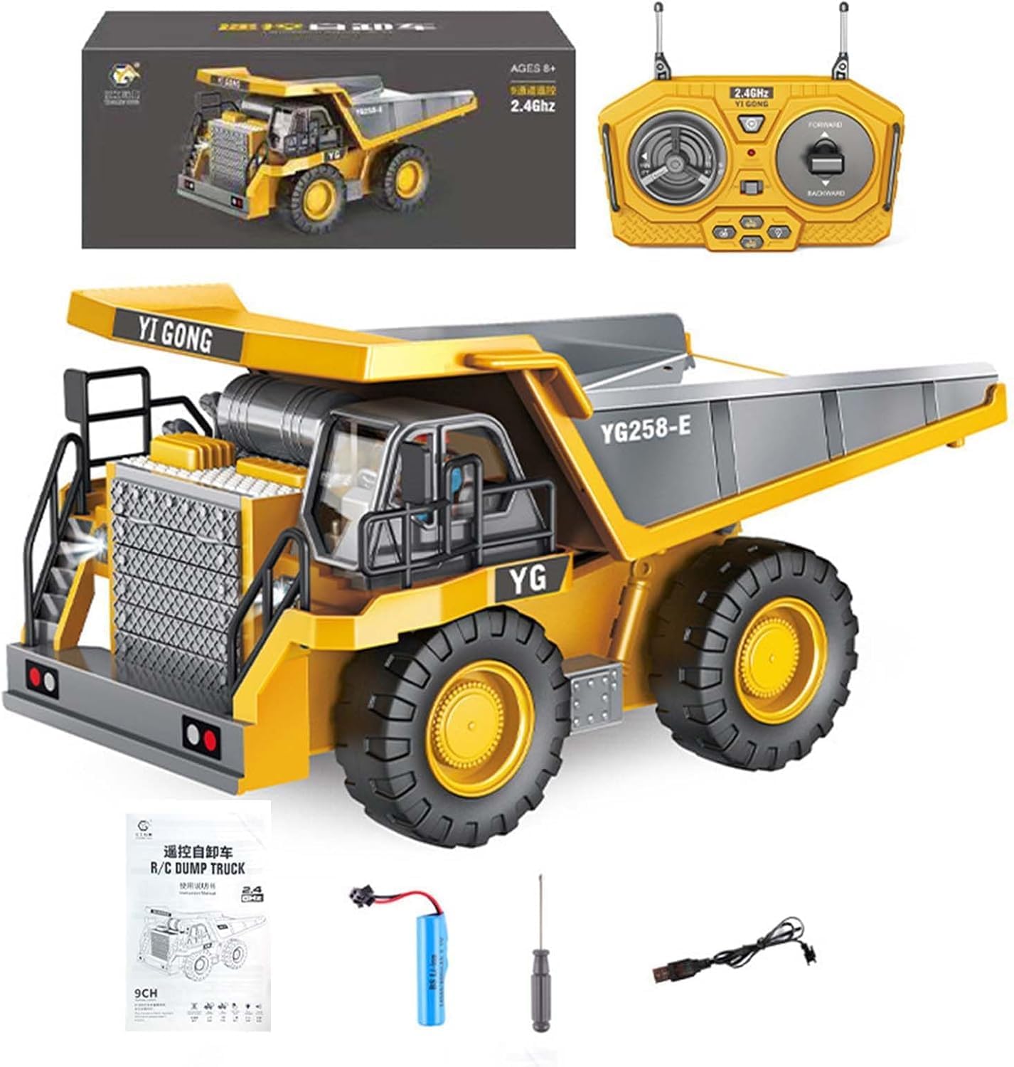 Huina 1534 1:18 RC Dump Truck