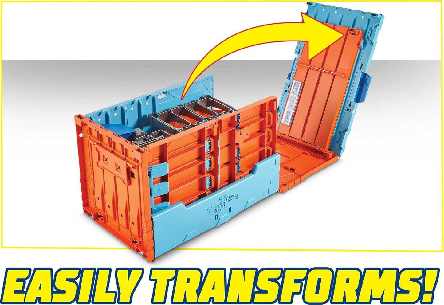 Hot Wheels Race Crate With 3 Stunts in 1 Set Portable Easy Storage Ages 6 To 10