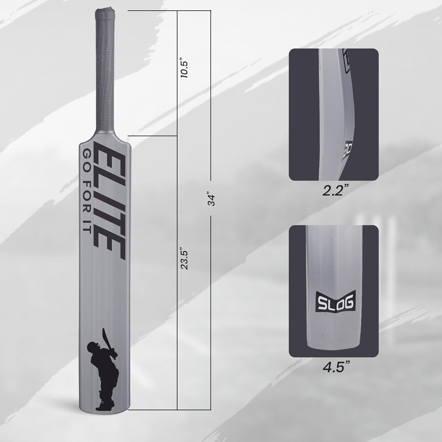 Jaspo Slog Elite Plastic Tennis Cricket Bat
