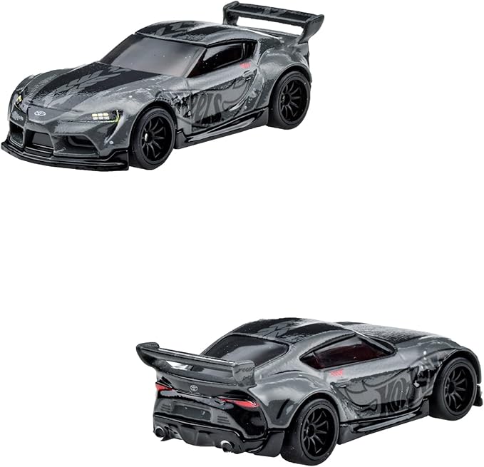 Hot Wheels Premium 4-Piece Die-Cast Car Set with Carrier.