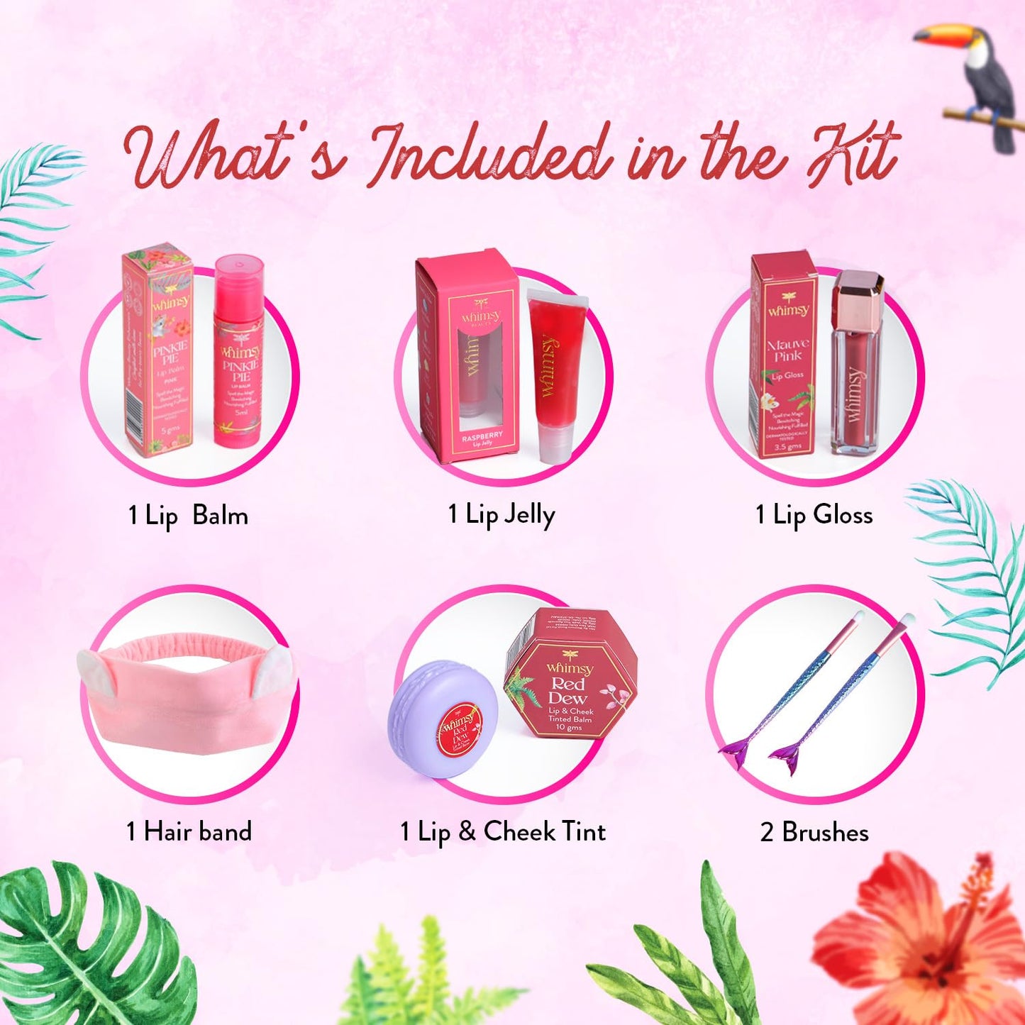 Whimsy Beauty Liplicious Beauty Kit (Pack of 7)
