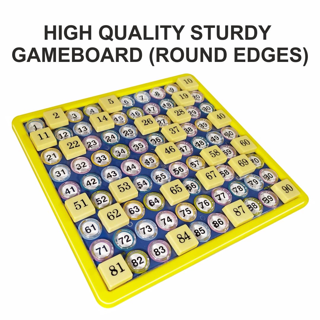 TOYMATE Olympia games And Toys Housie Giant 384 Foldable Tickets (No Pins or Pencils Required) for for 6+ Age Kids and Adults