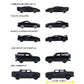 Majorette Black Edition 5 Car Set