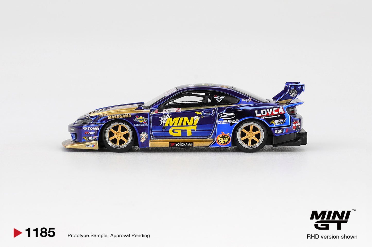 MINI GT 1185 NISSAN SILVIA (S15) #555 LB-SUPER SILHOUETTE.