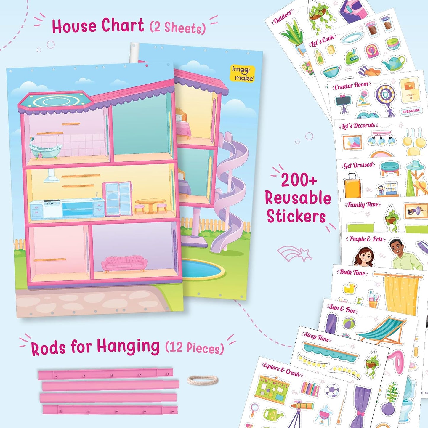 Imagimake My Dream House Sticker Playset