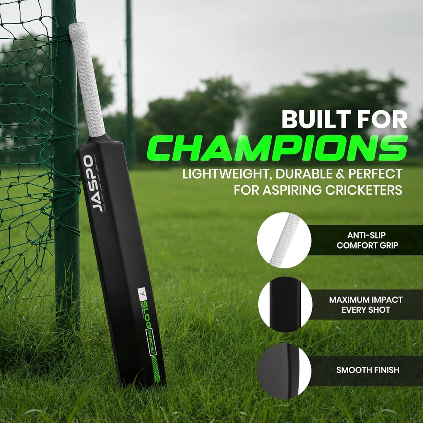 JASPO SLOG Plastic Tennis Cricket Bat