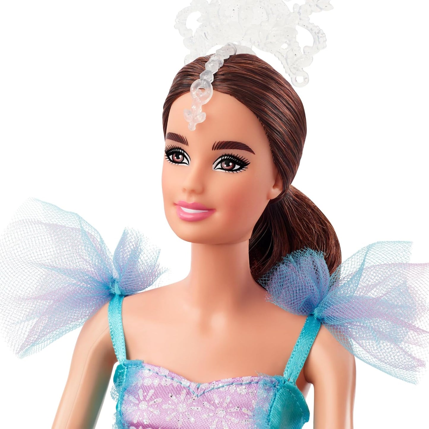 Brunette Ballet Wishes Doll with Blue and Purple Tutu. (HCB87)