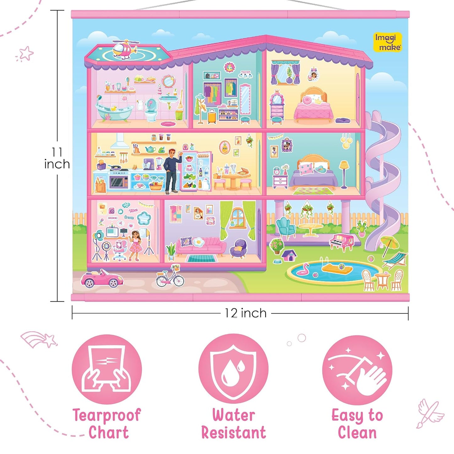 Imagimake My Dream House Sticker Playset