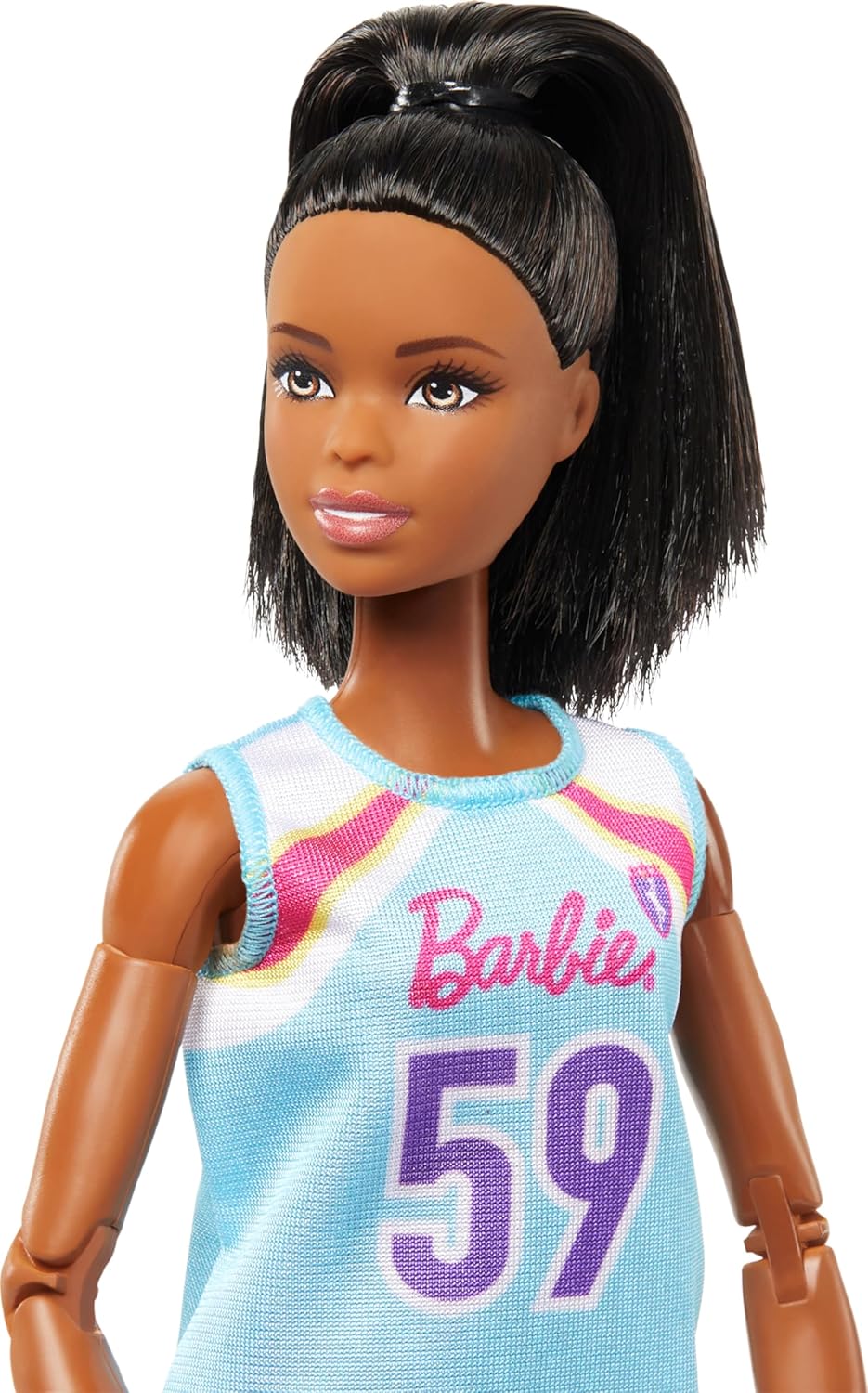 Barbie Made to Move Doll & Accessories, Brunette Basketball Player. (HKT74)