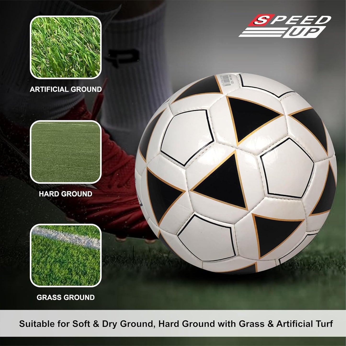 ⚽ SPEED-UP Volt Professional Football (Size 5)