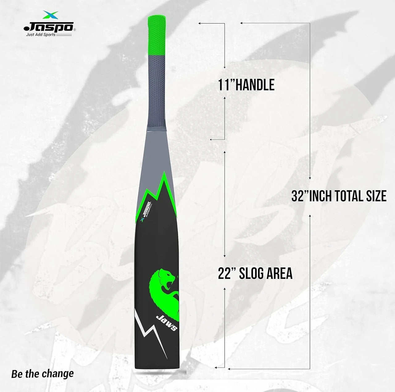 JASPO Wild Heavy Duty Plastic Cricket Bat – Full Size