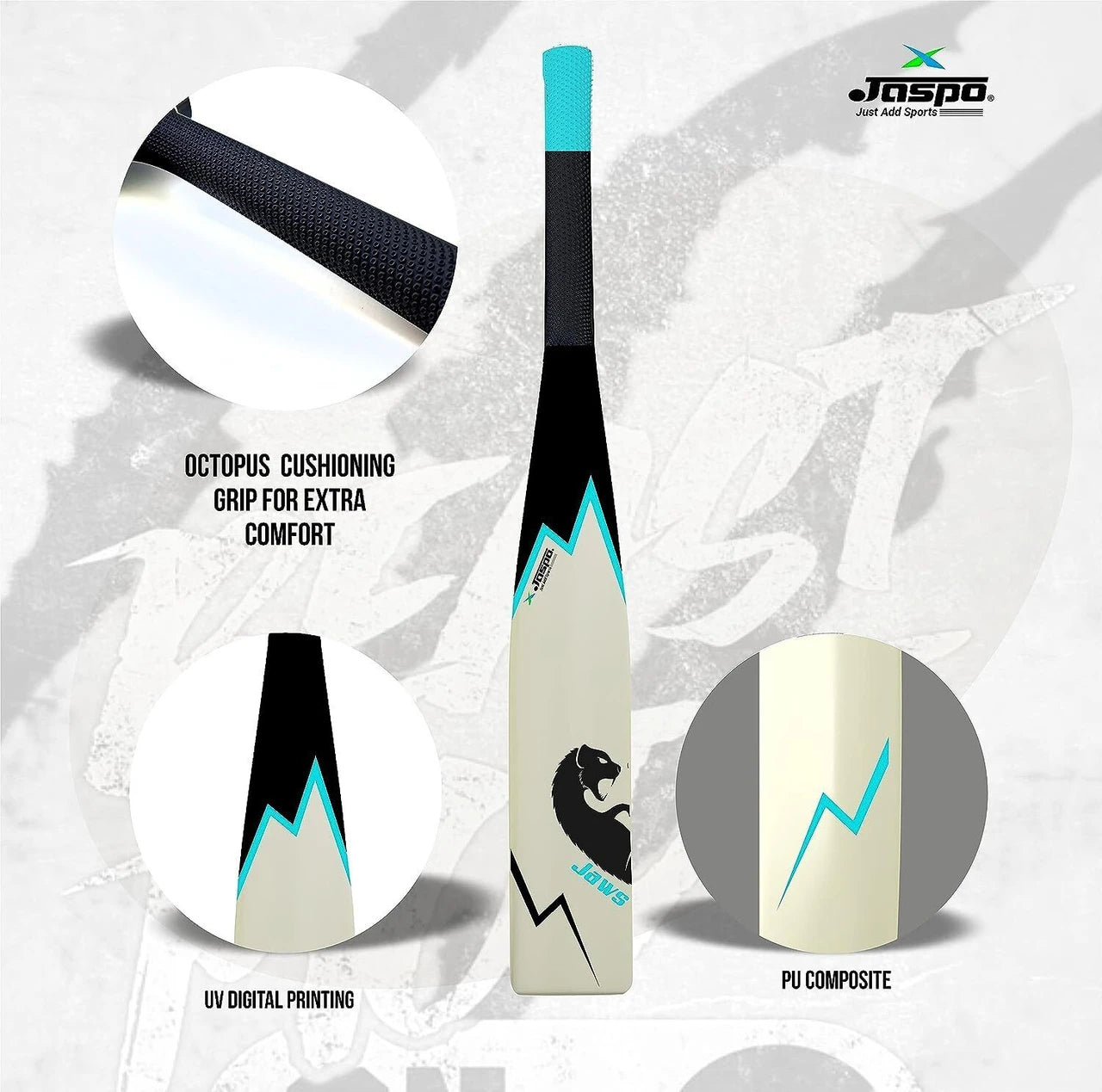 JASPO Wild Heavy Duty Plastic Cricket Bat – Full Size