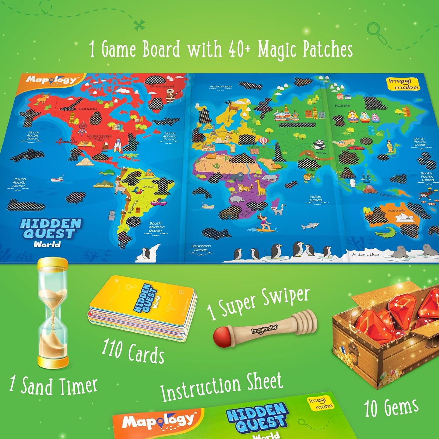 Imagimake Kids Mapology Hidden Quest Board Game.