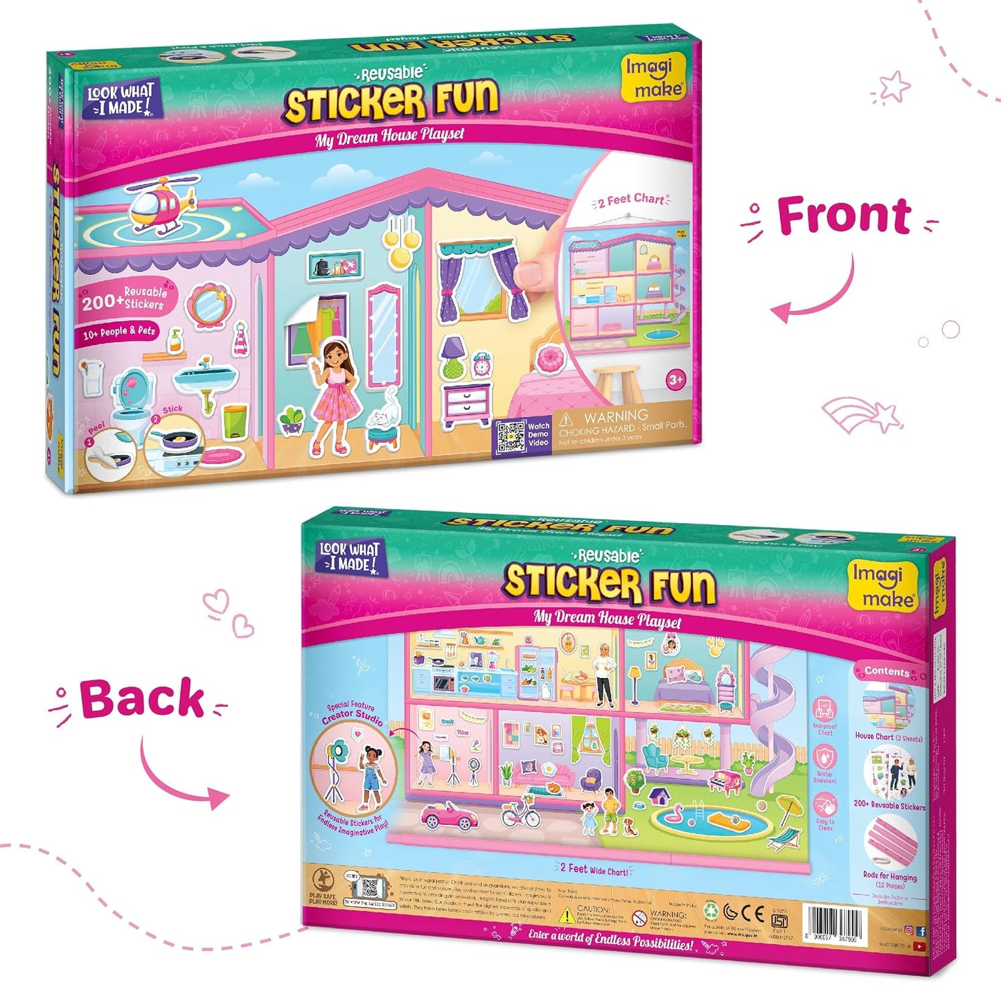 Imagimake My Dream House Sticker Playset