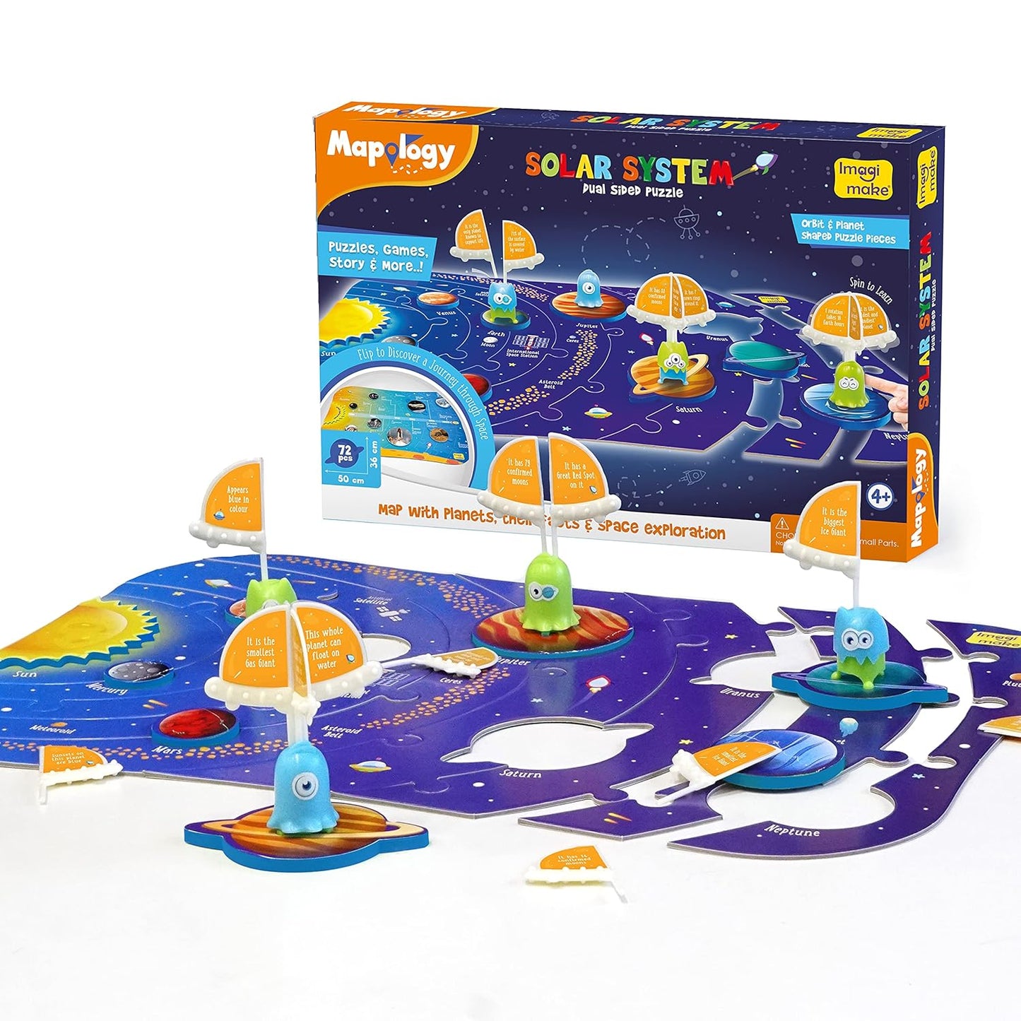 Imagimake Mapology Solar System Puzzle - Learning Aid And Educational Toy.