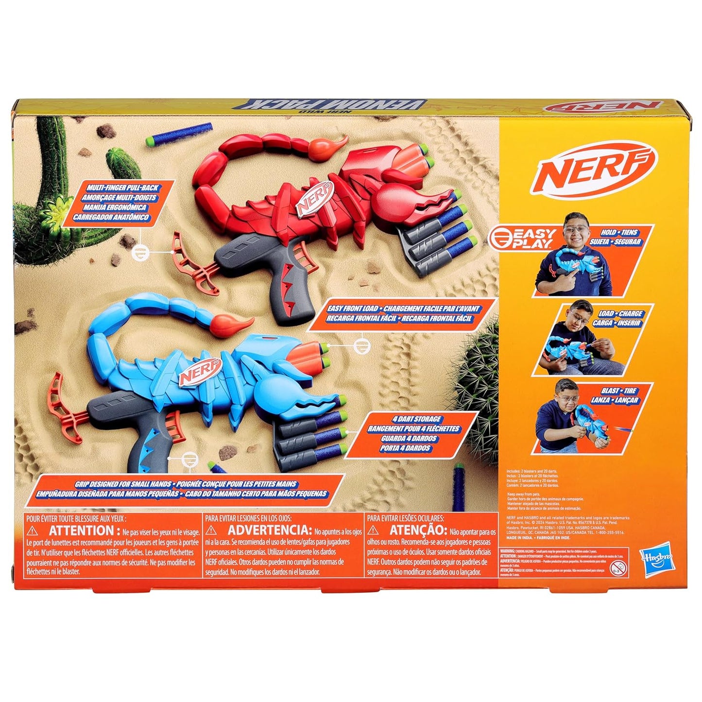Nerf Wild Venompack Foam Dart Blaster F9137