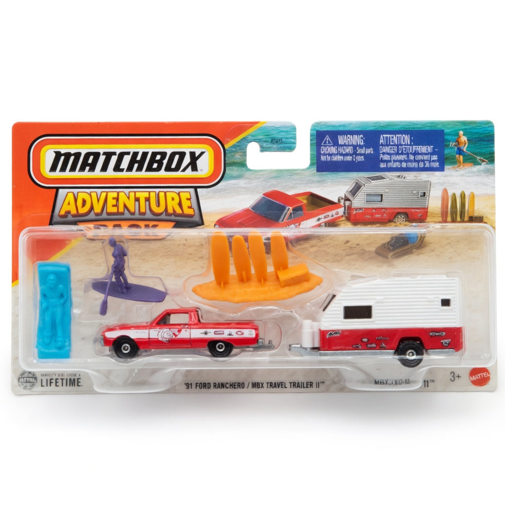 Matchbox Adventure Pack – '91 Ford Ranchero MBX Travel Trailer II