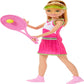 Barbie Stacie Chelsea Tennis Playset with 2 Dolls 5+ Accessories (HRG83)