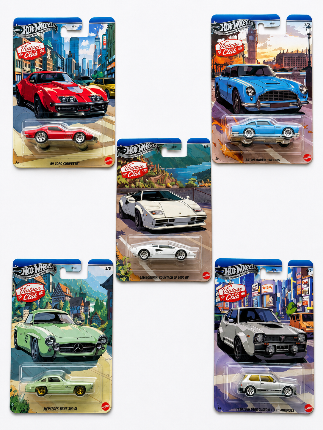 Hot Wheels Vintage Club Set
