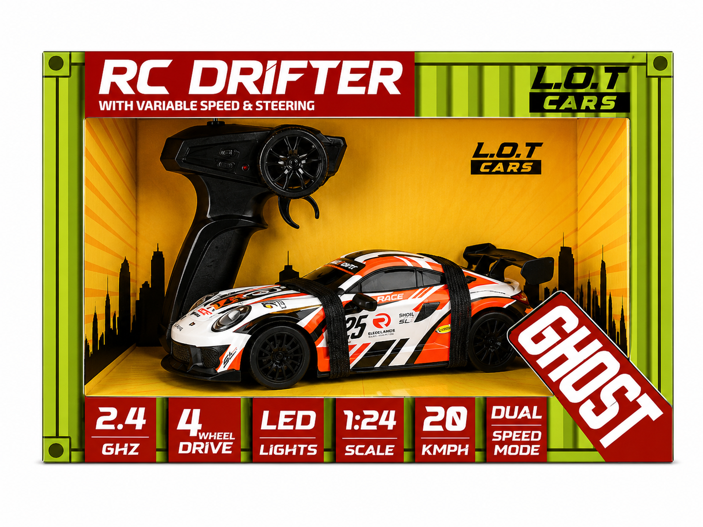 RC Drifter 1:24 Scale Remote Control Car