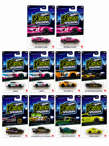 Hot Wheels Neon Speeders (10-Car Series)